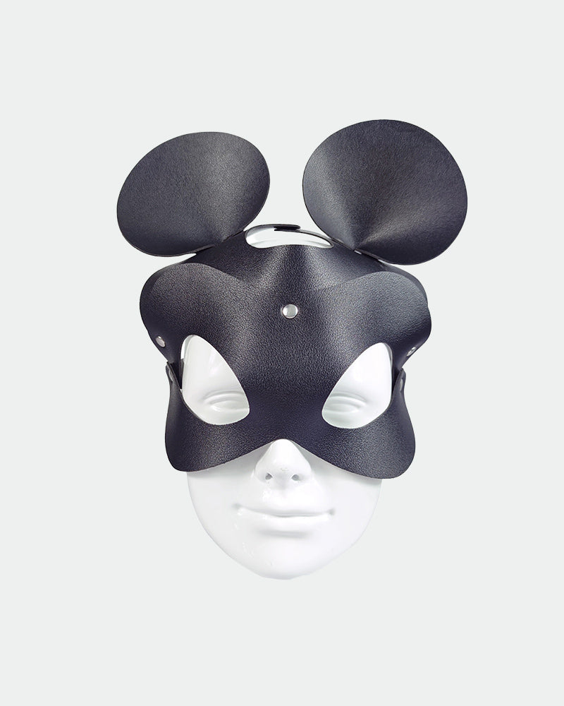 SM Supplines Fox Eye Mask inn Leer met Strass en Nintar