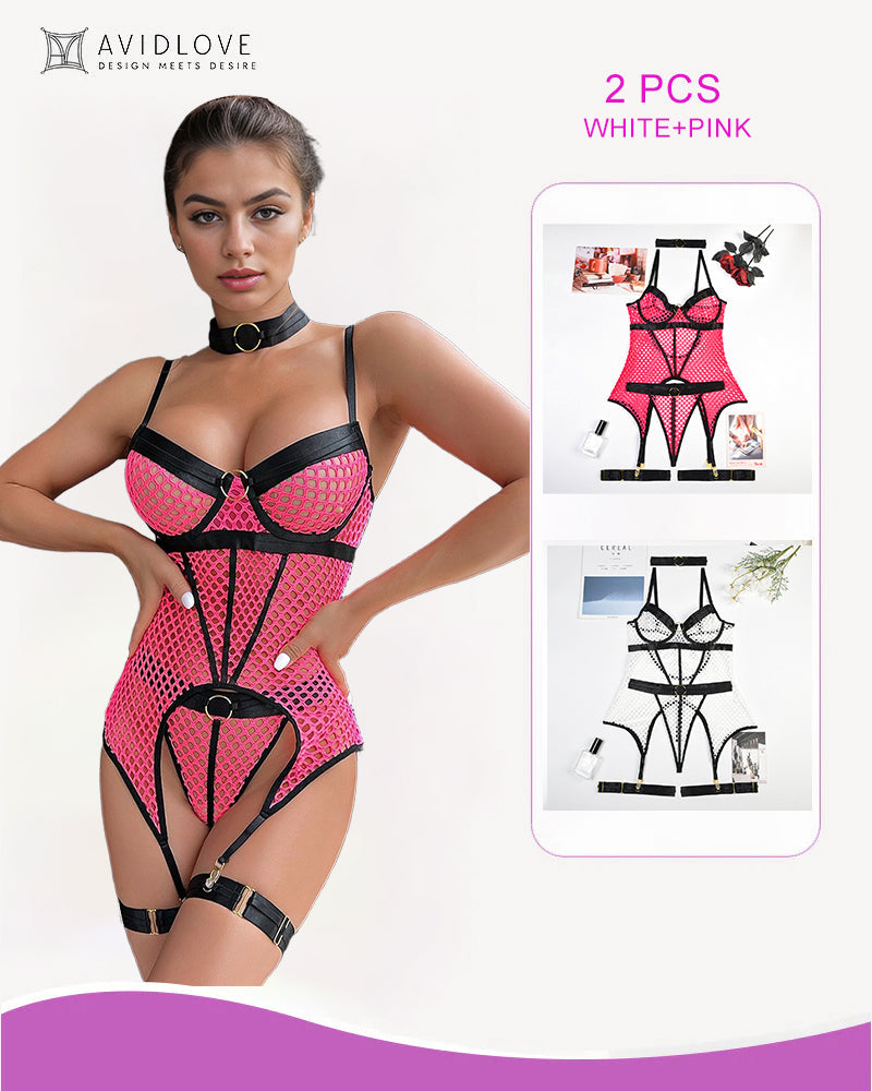 2-pack finschnatsMesh-korsettunderkLeer