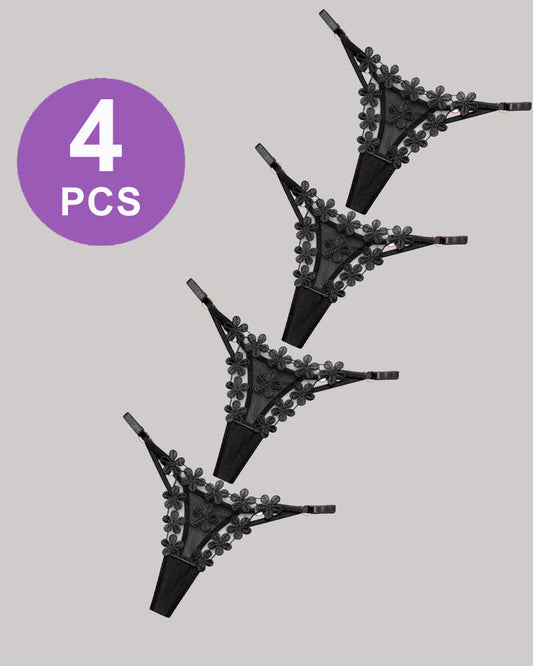 Blomsterbroderade KantSlinp inn Mesh