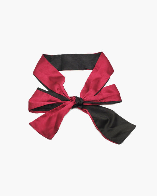 Verstelbaart ogonmaskset inn Satinjn en sinlke, 157 cm