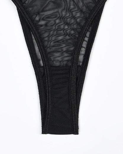 Tvadelat Set met Transparent Mesh-BH en TRoze