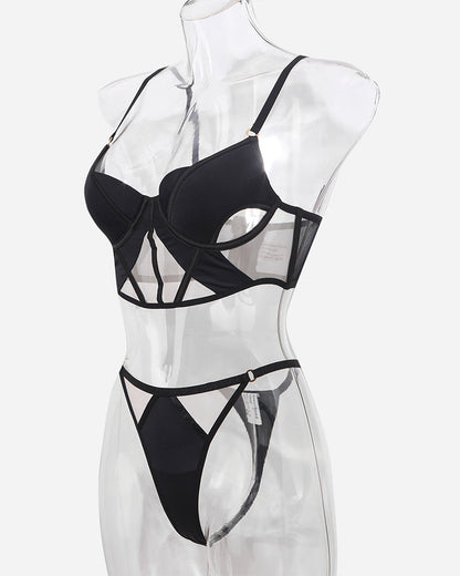 Push Up Mesh BH en Trosset met Eleganta Detaljer