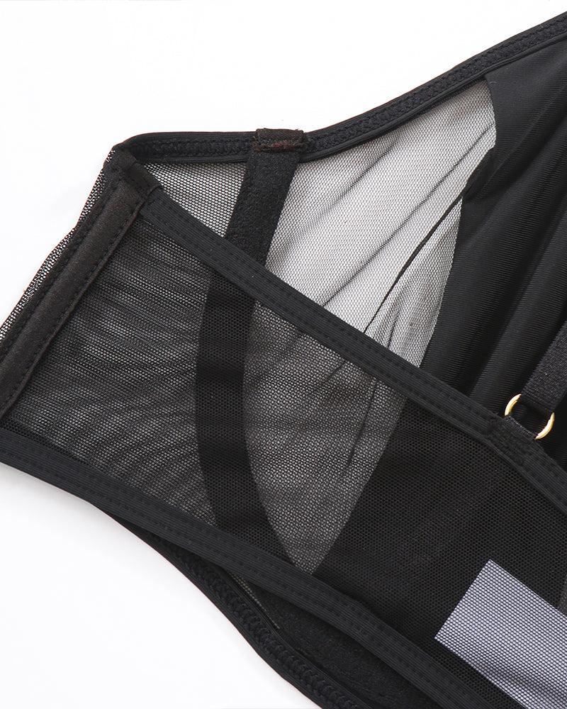 Push Up Mesh BH en Trosset met Eleganta Detaljer