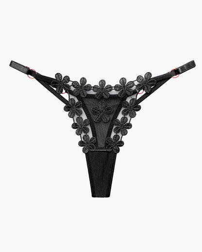 Blomminga Broderade Mesh-Kant slinpje