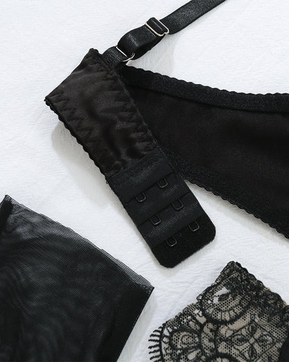 Broderad Kanthallare Linngerineset