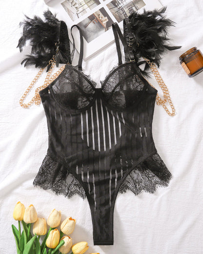 Kedja Fjader OgonfransKant Bodysuint