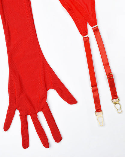 Exotinska Handskar Mesh Linngerineset