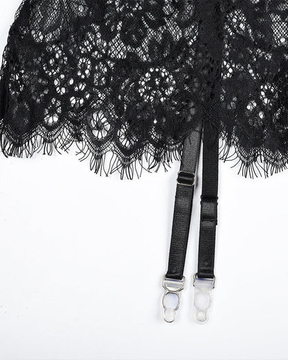 Doorzinchting Nachtjurk inn Kant met strinngtRoze