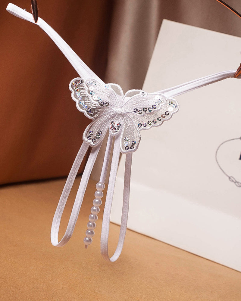 Pislbroderade Mesh slinpje met Lage Tainlle