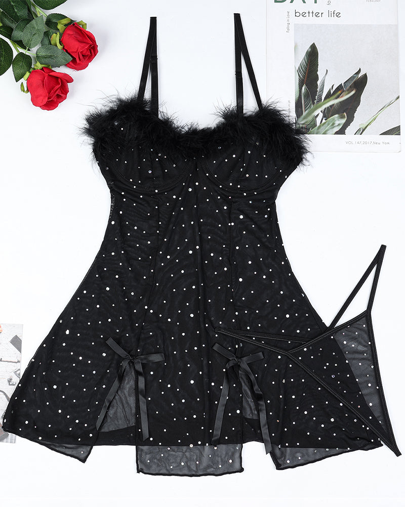 Dinamant Doorzinchting Elastinsch Klanninng met Slints Set