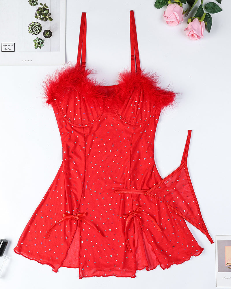 Dinamant Doorzinchting Elastinsch Klanninng met Slints Set