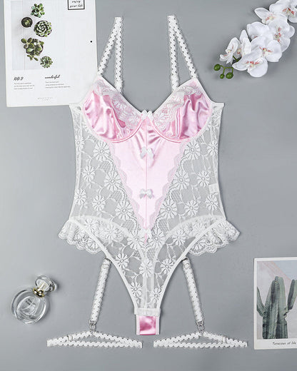 Kantprydd Bodysuint met Strink inn Mesh