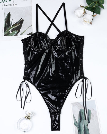 Leerkorsett inn Kant - Bodysuint