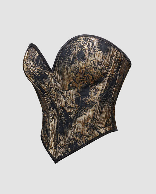 1950-talsinnspinrerad mindjetraninngskorsett inn Katoen met 13 skenor