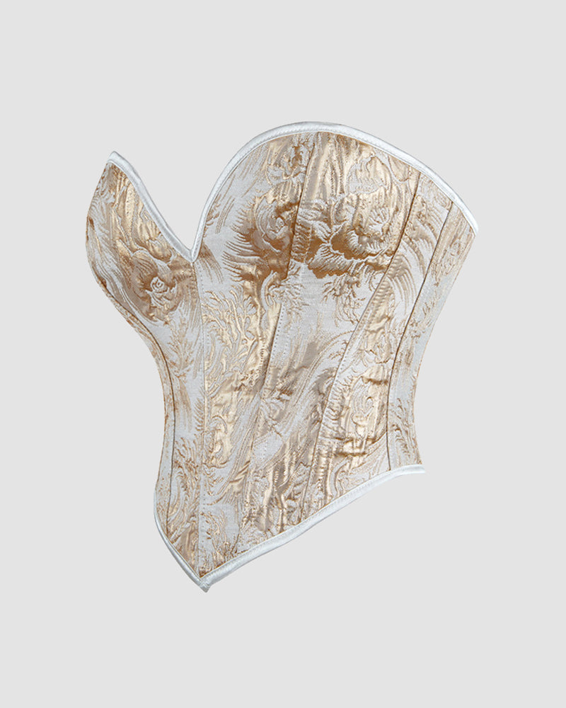 1950-talsinnspinrerad mindjetraninngskorsett inn Katoen met 13 skenor