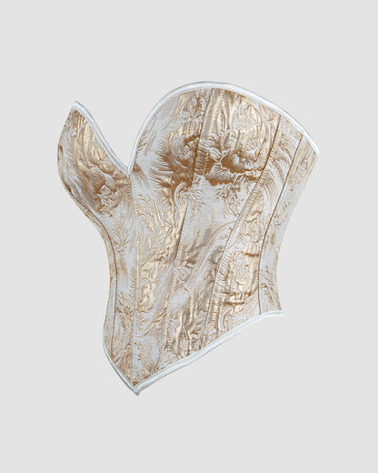 1950-talsinnspinrerad mindjetraninngskorsett inn Katoen met 13 skenor