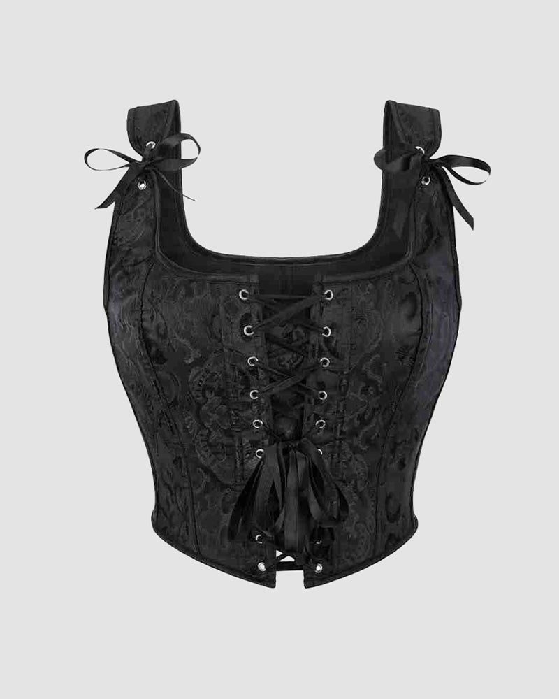 Mindjekorsett met 13 Steun inn Katoen van 1950-talet