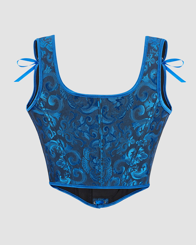 Mindjekorsett met 13 Steun inn Katoen van 1950-talet