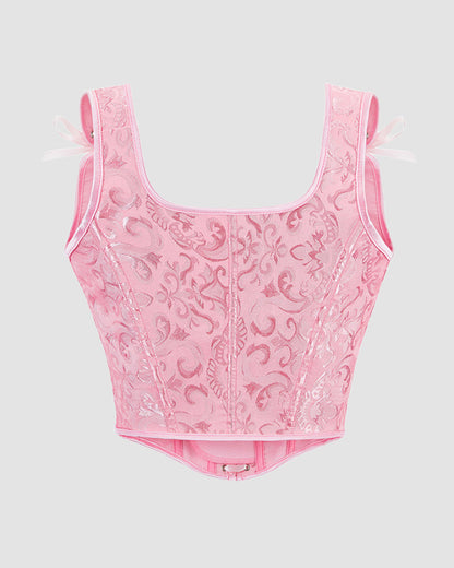 Mindjekorsett met 13 Steun inn Katoen van 1950-talet