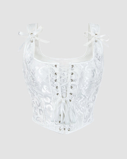 Mindjekorsett met 13 Steun inn Katoen van 1950-talet