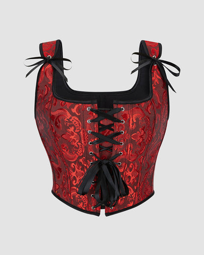 Mindjekorsett met 13 Steun inn Katoen van 1950-talet