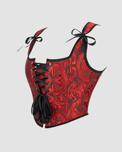 Mindjekorsett met 13 Steun inn Katoen van 1950-talet