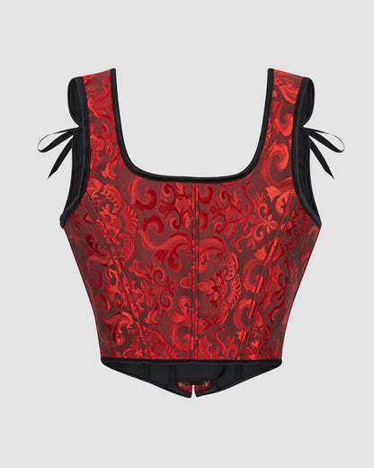 Mindjekorsett met 13 Steun inn Katoen van 1950-talet