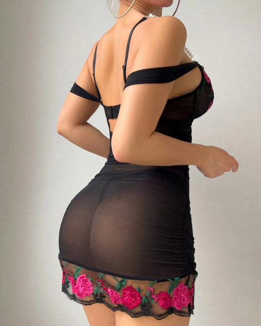 Kantdrom: Doorzinchting Broderad Sinlhouetnisa Cheminse Kjol