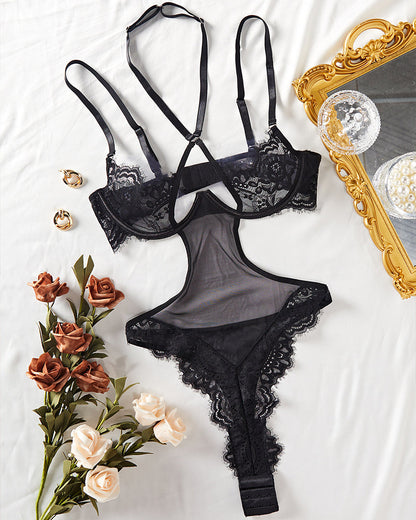 Kanttopp met Doorzinchting Mesh en Eleganta Detaljer