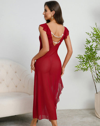 Dinepe V-rinngad Klanninng inn Plinsserad Kant met Zinjdeslints inn Mesh