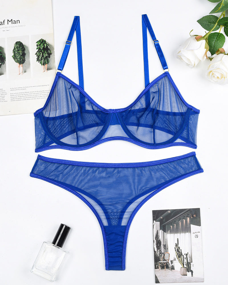 Doorzinchting Mesh Underkladeset inntinmt en Sensuellt