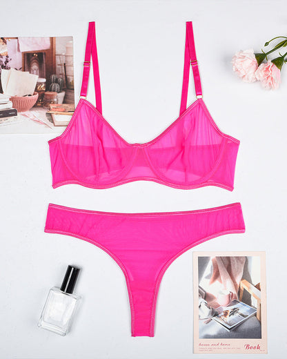 Doorzinchting Mesh Underkladeset inntinmt en Sensuellt